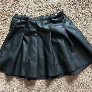 Faux leather skirt